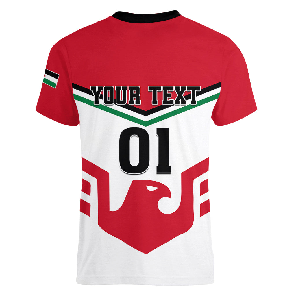 Jordan Football Women V Neck T Shirt The Chivalrous Go Champion - Wonder Print Shop