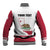 Personalized California Republic Baseball Jacket Red Star The Bear Flag