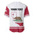Personalized California Republic Baseball Jersey Red Star The Bear Flag