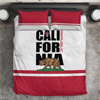 California Republic Bedding Set Red Star The Bear Flag