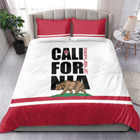 California Republic Bedding Set Red Star The Bear Flag