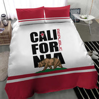 California Republic Bedding Set Red Star The Bear Flag