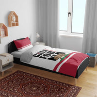 California Republic Bedding Set Red Star The Bear Flag