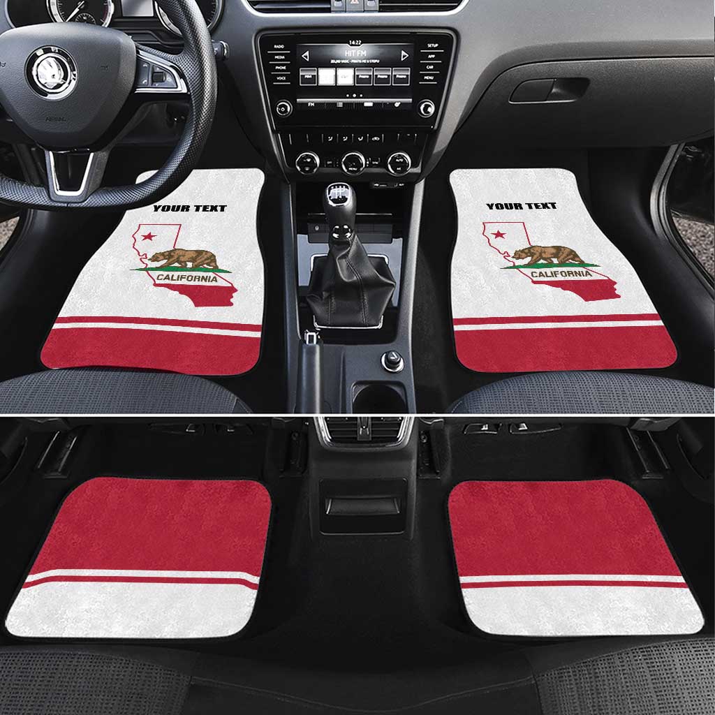 California Republic Car Mats Red Star The Bear Flag