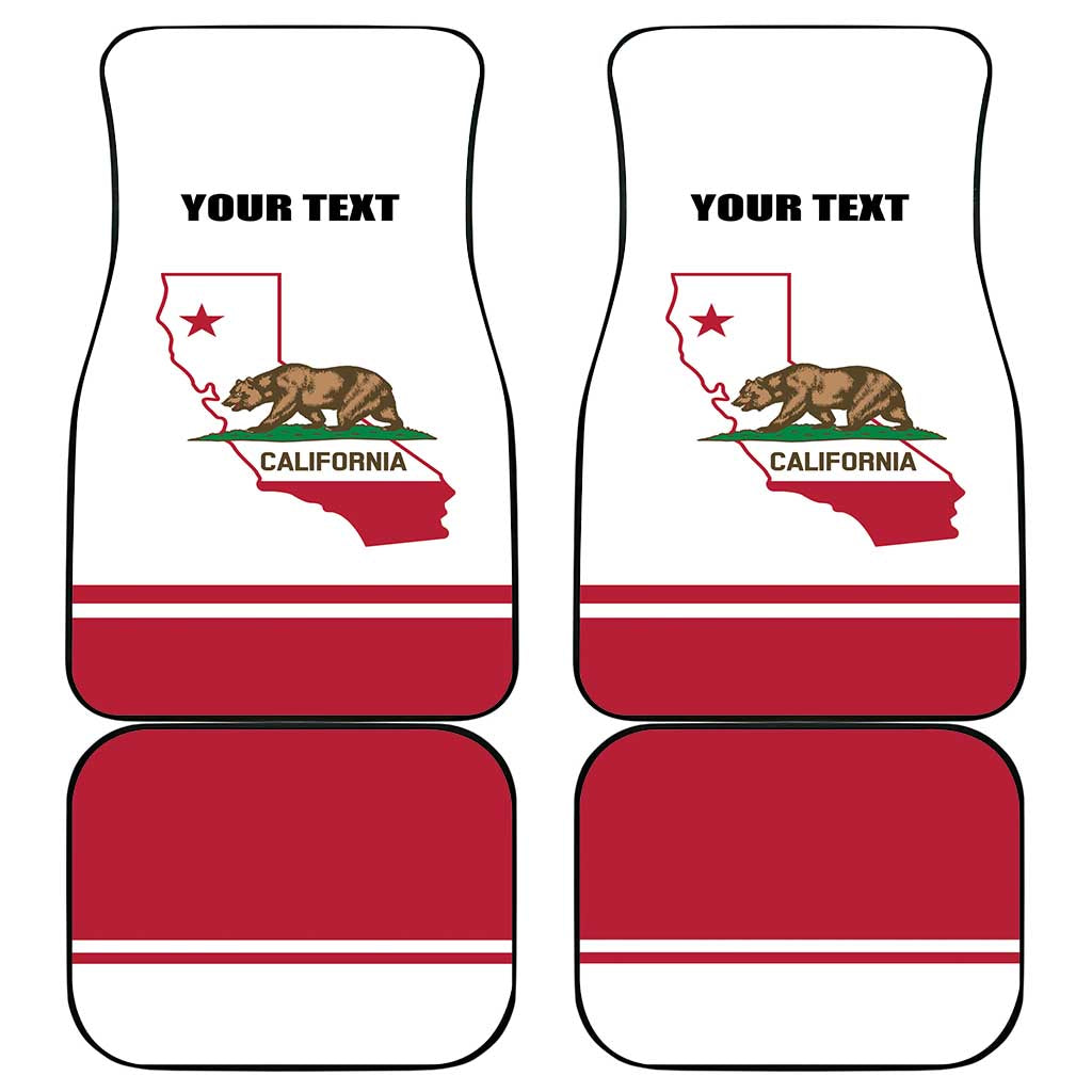California Republic Car Mats Red Star The Bear Flag