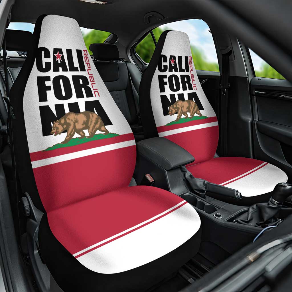 California Republic Car Seat Cover Red Star The Bear Flag