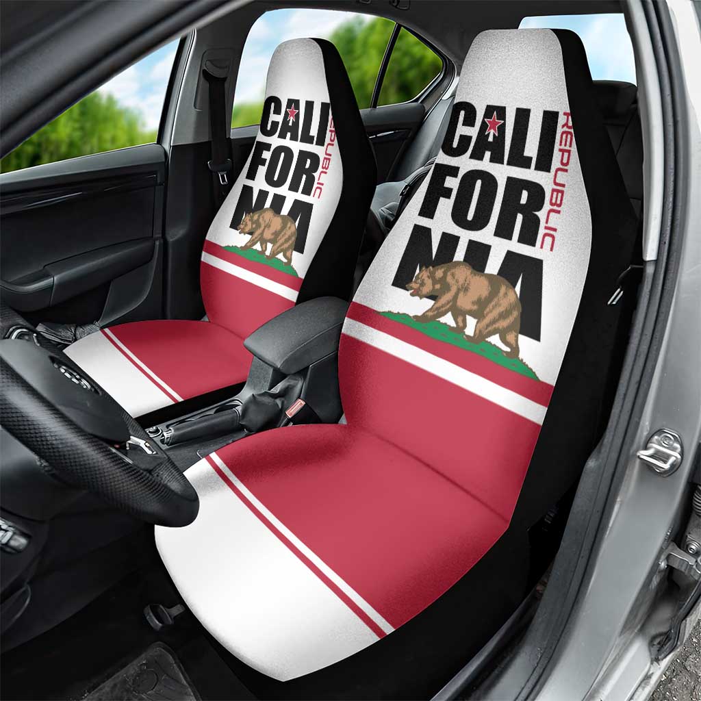 California Republic Car Seat Cover Red Star The Bear Flag