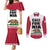 Personalized California Republic Couples Matching Mermaid Dress and Long Sleeve Button Shirt Red Star The Bear Flag