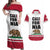 Personalized California Republic Couples Matching Off Shoulder Maxi Dress and Hawaiian Shirt Red Star The Bear Flag