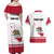 Personalized California Republic Couples Matching Off Shoulder Maxi Dress and Hawaiian Shirt Red Star The Bear Flag