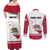 Personalized California Republic Couples Matching Off Shoulder Maxi Dress and Long Sleeve Button Shirt Red Star The Bear Flag