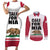 Personalized California Republic Couples Matching Short Sleeve Bodycon Dress and Long Sleeve Button Shirt Red Star The Bear Flag