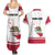 Personalized California Republic Couples Matching Summer Maxi Dress and Hawaiian Shirt Red Star The Bear Flag