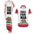 Personalized California Republic Couples Matching Tank Maxi Dress and Hawaiian Shirt Red Star The Bear Flag