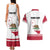 Personalized California Republic Couples Matching Tank Maxi Dress and Hawaiian Shirt Red Star The Bear Flag