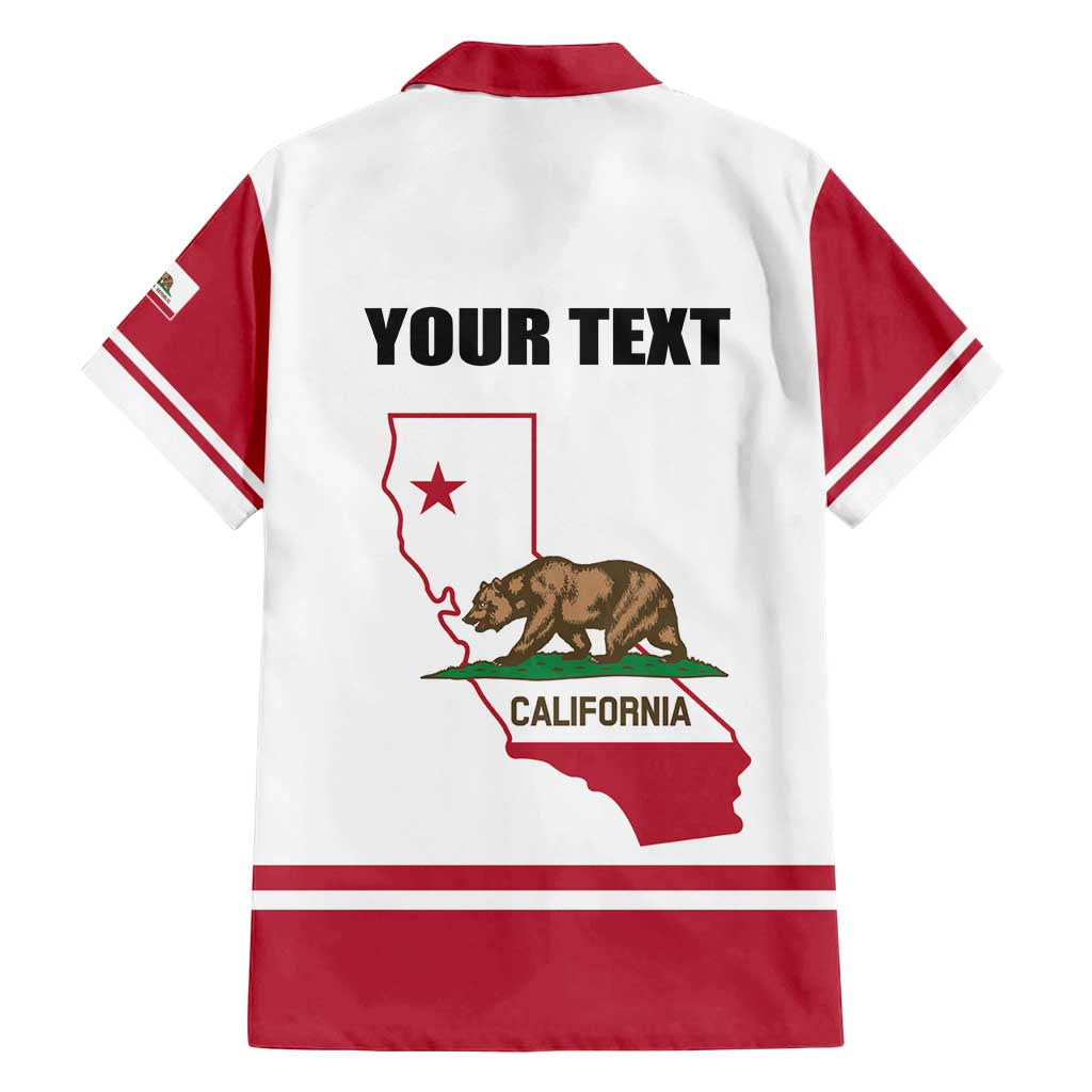 Personalized California Republic Family Matching Long Sleeve Bodycon Dress and Hawaiian Shirt Red Star The Bear Flag