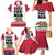 Personalized California Republic Family Matching Mermaid Dress and Hawaiian Shirt Red Star The Bear Flag