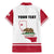 Personalized California Republic Family Matching Mermaid Dress and Hawaiian Shirt Red Star The Bear Flag