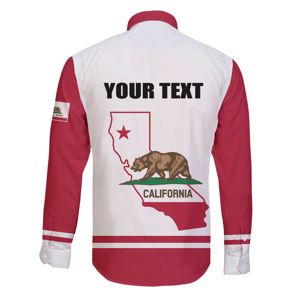 Personalized California Republic Family Matching Off Shoulder Maxi Dress and Hawaiian Shirt Red Star The Bear Flag