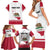 Personalized California Republic Family Matching Short Sleeve Bodycon Dress and Hawaiian Shirt Red Star The Bear Flag