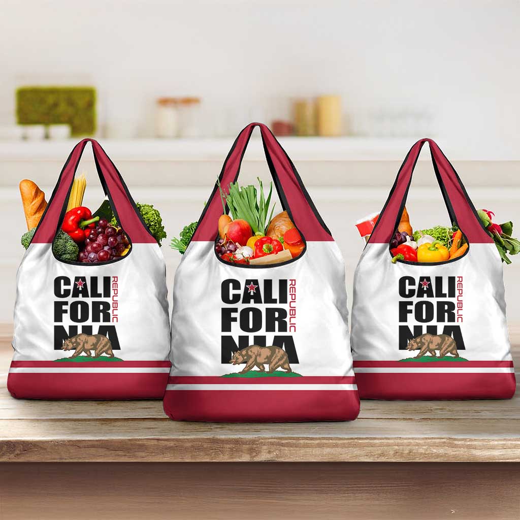 California Republic Grocery Bag Red Star The Bear Flag