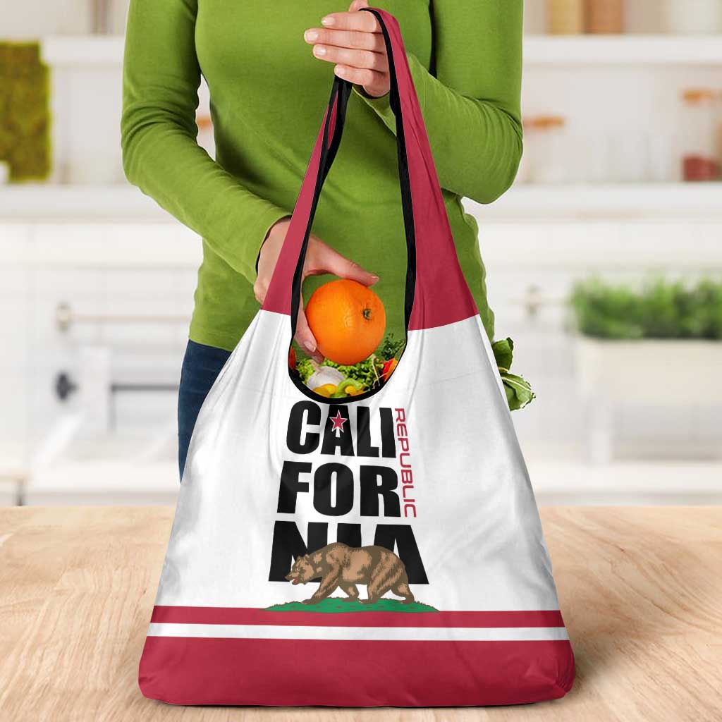 California Republic Grocery Bag Red Star The Bear Flag