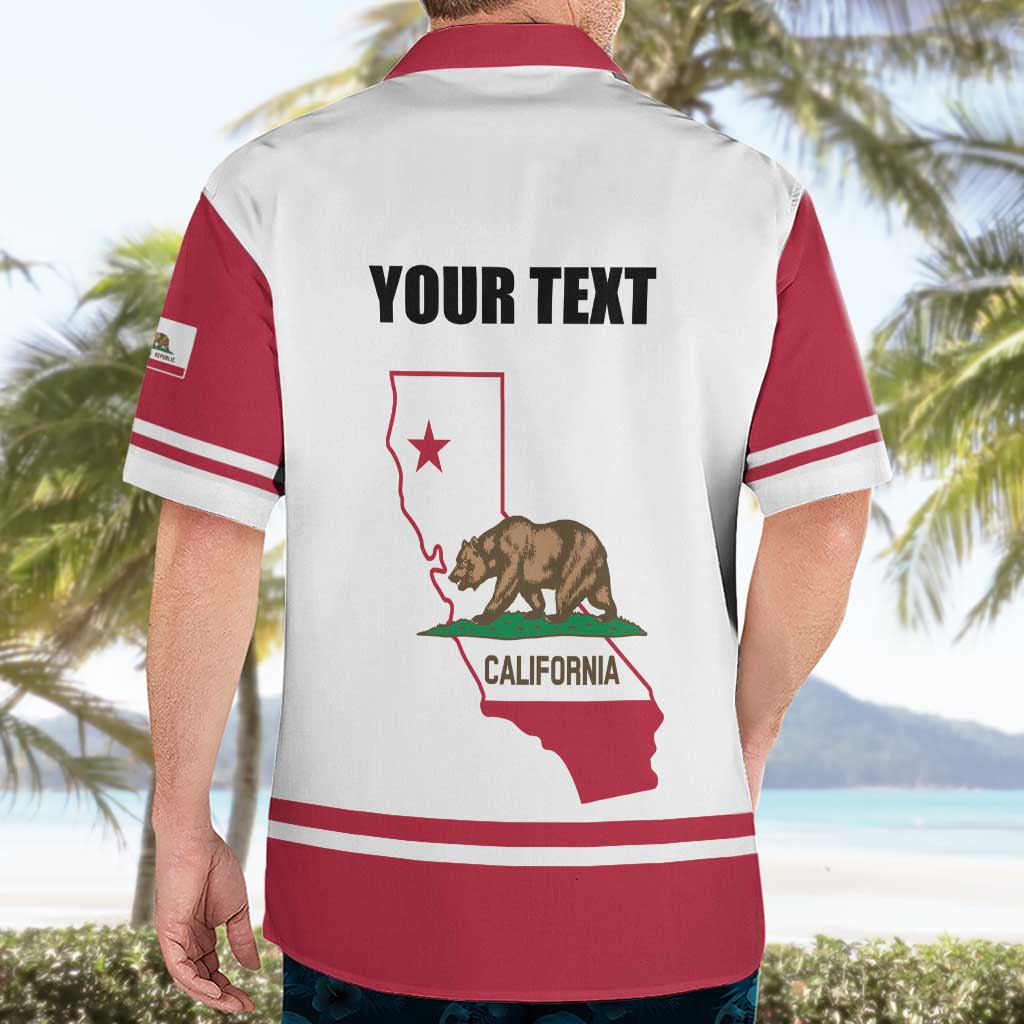 Personalized California Republic Hawaiian Shirt Red Star The Bear Flag