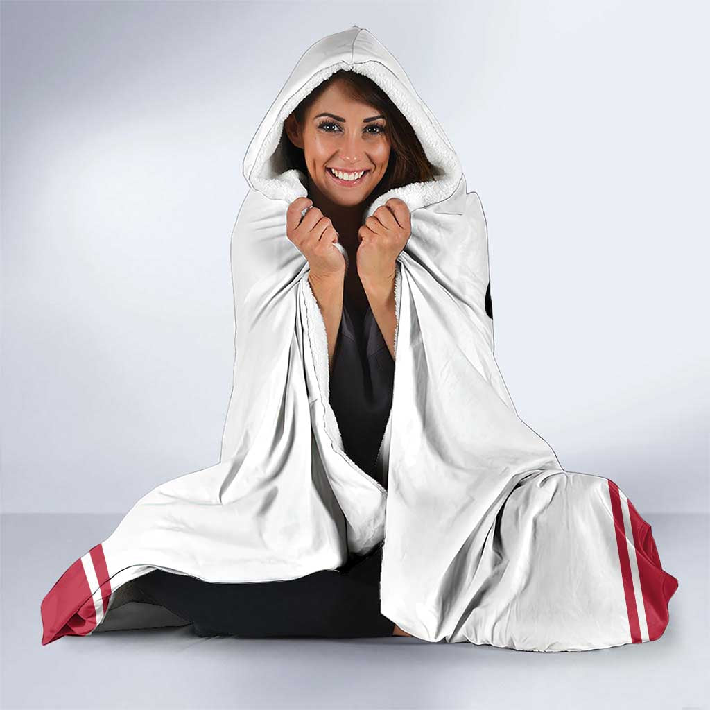 California Republic Hooded Blanket Red Star The Bear Flag