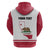 Personalized California Republic Hoodie Red Star The Bear Flag