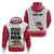 Personalized California Republic Hoodie Red Star The Bear Flag