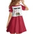 Personalized California Republic Kid Short Sleeve Dress Red Star The Bear Flag