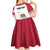 Personalized California Republic Kid Short Sleeve Dress Red Star The Bear Flag