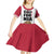 Personalized California Republic Kid Short Sleeve Dress Red Star The Bear Flag