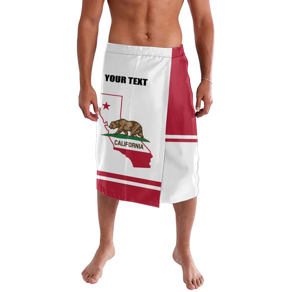 Personalized California Republic Lavalava Red Star The Bear Flag