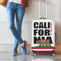 California Republic Luggage Cover Red Star The Bear Flag