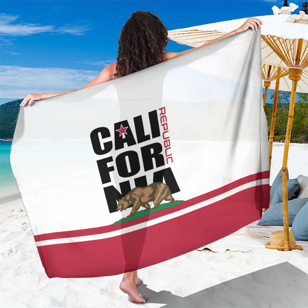 California Republic Sarong Red Star The Bear Flag