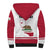 Personalized California Republic Sherpa Hoodie Red Star The Bear Flag