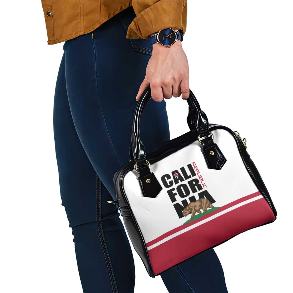 California Republic Shoulder Handbag Red Star The Bear Flag