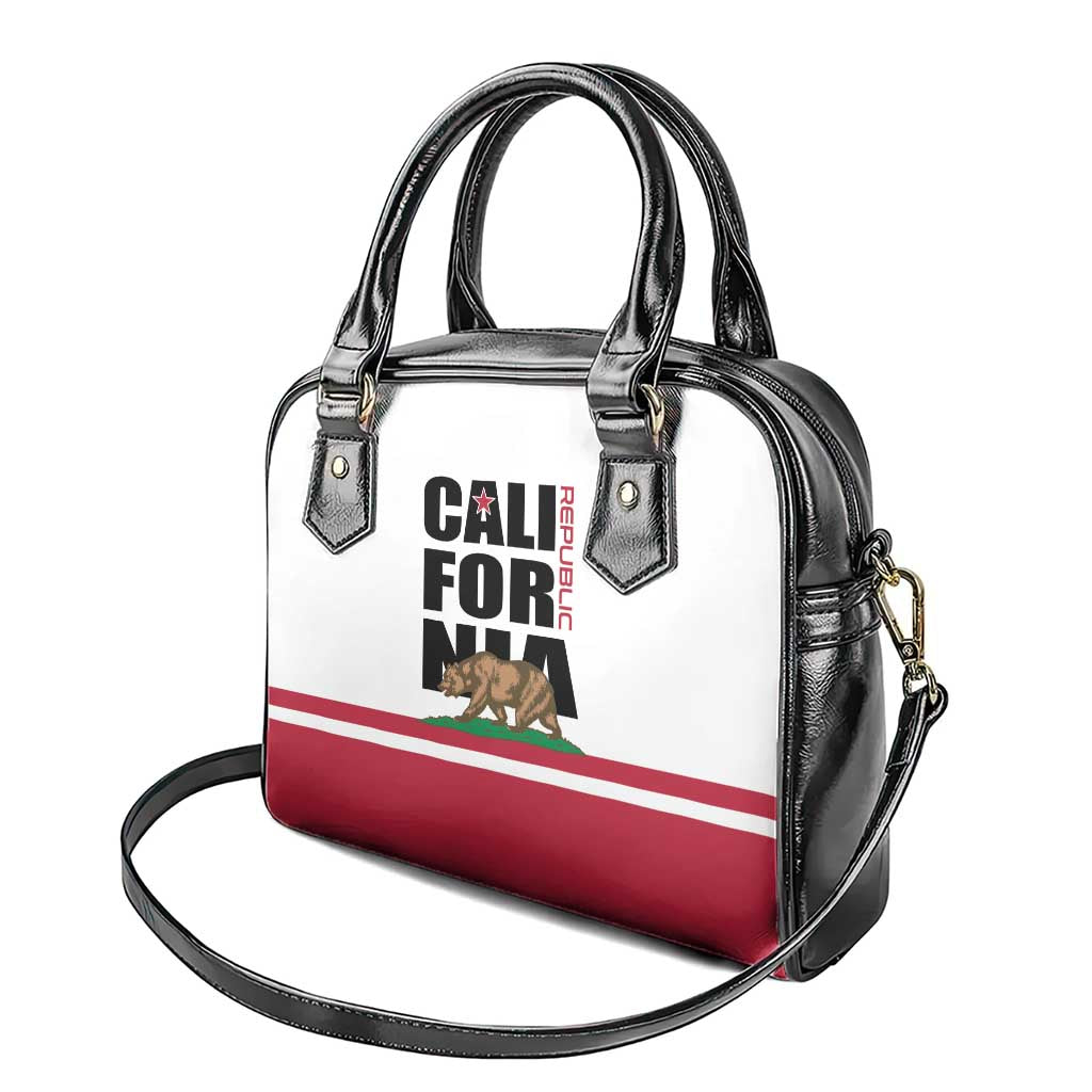 California Republic Shoulder Handbag Red Star The Bear Flag