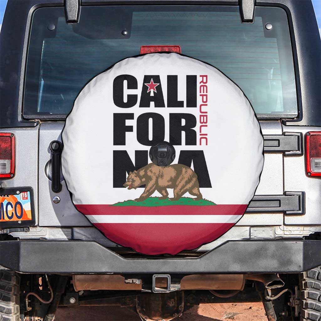 California Republic Spare Tire Cover Red Star The Bear Flag