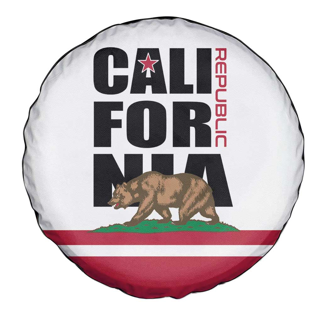 California Republic Spare Tire Cover Red Star The Bear Flag