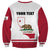 Personalized California Republic Sweatshirt Red Star The Bear Flag