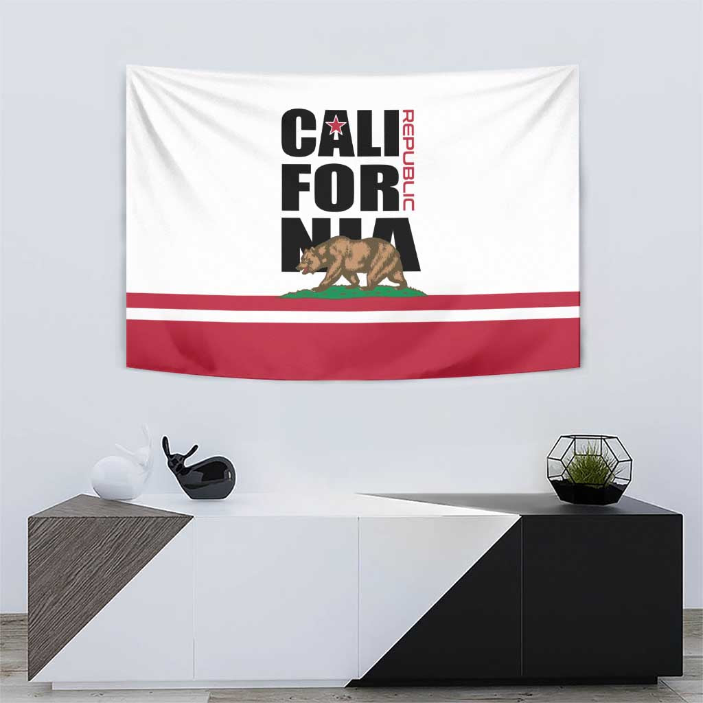 California Republic Tapestry Red Star The Bear Flag