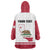Personalized California Republic Wearable Blanket Hoodie Red Star The Bear Flag