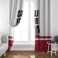 California Republic Window Curtain Red Star The Bear Flag
