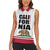 Personalized California Republic Women Sleeveless Polo Shirt Red Star The Bear Flag