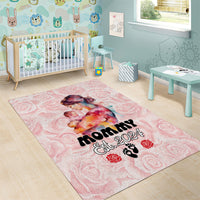 Happy Mother Day Area Rug Mommy Est 2024 - Wonder Print Shop