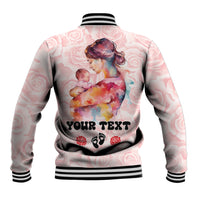 Happy Mother Day Baseball Jacket Mommy Est 2024 - Wonder Print Shop