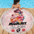 Happy Mother Day Beach Blanket Mommy Est 2024 - Wonder Print Shop