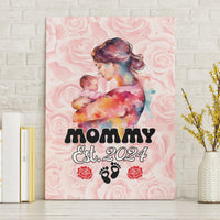 Happy Mother Day Canvas Wall Art Mommy Est 2024 - Wonder Print Shop